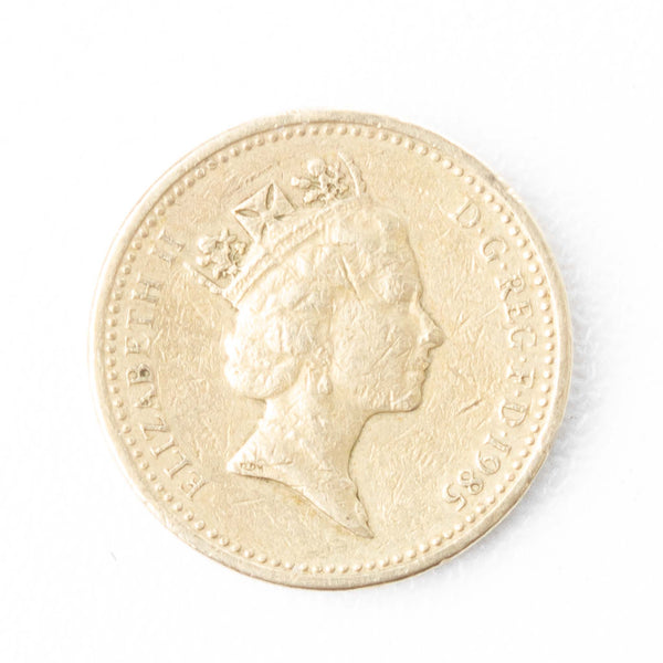 British One Pound Coin - 1985