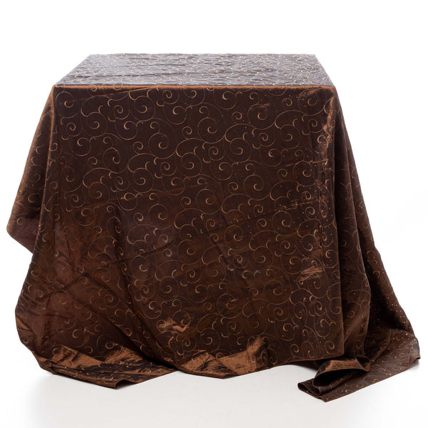 Brown Taffeta Tablecloth