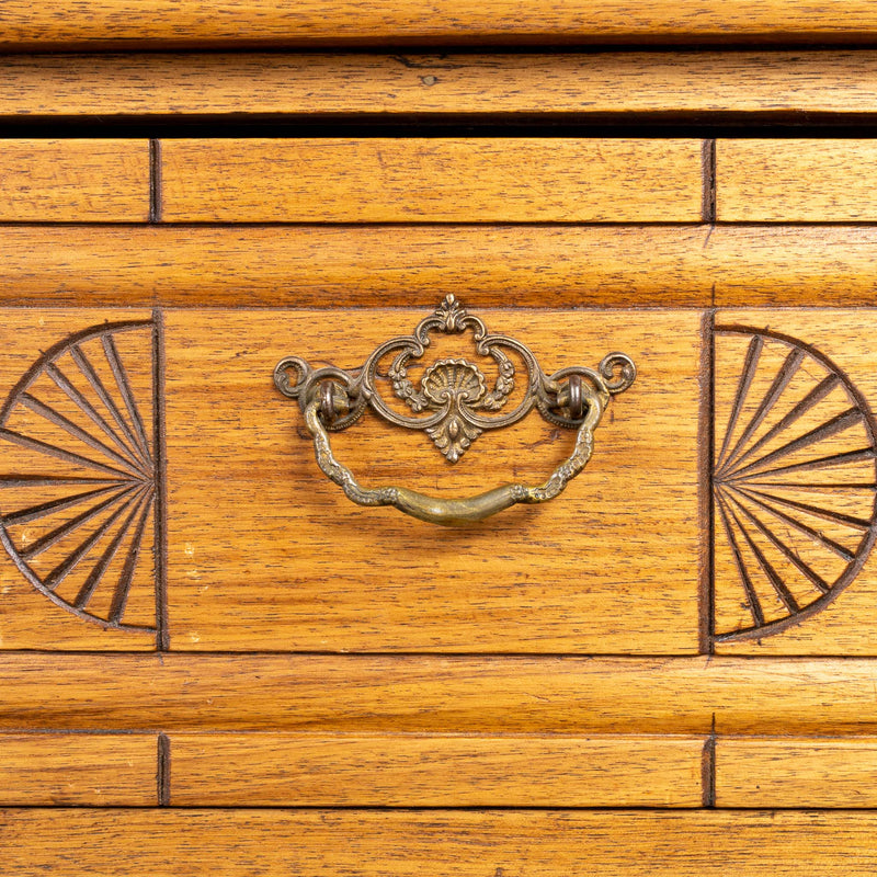 Butternut Eastlake Sideboard with Mirrored Back