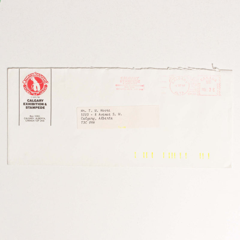 1987 Calgary Stampede Envelope