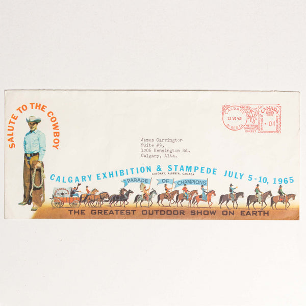 1965 Calgary Stampede "Salute to the Cowboy" Envelope