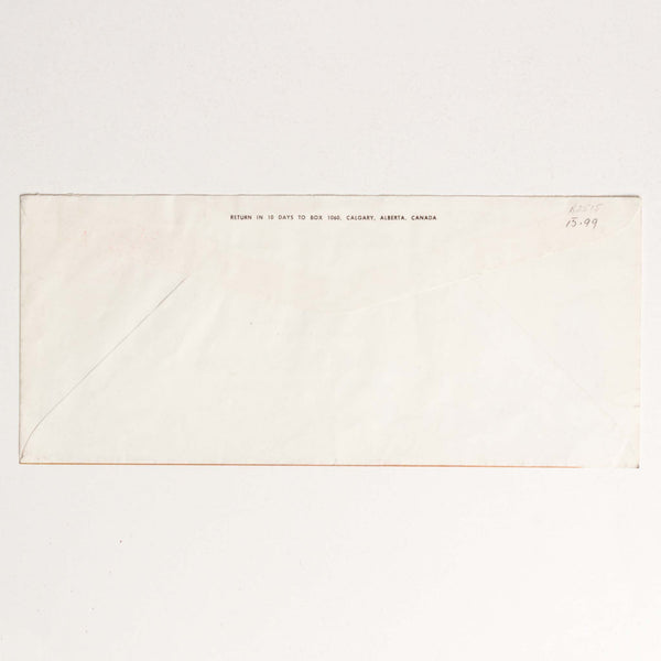1965 Calgary Stampede "Salute to the Cowboy" Envelope