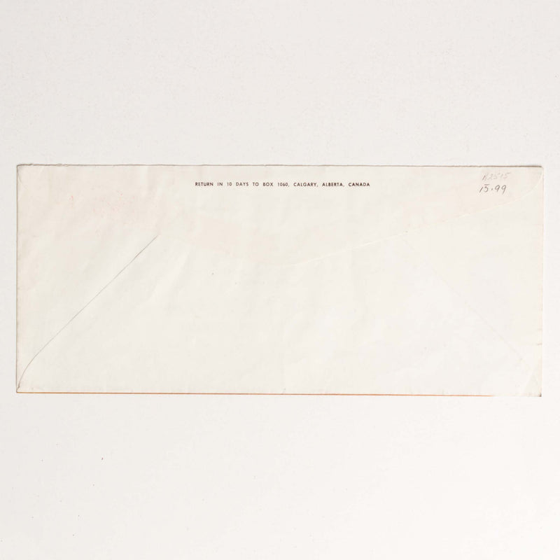 1965 Calgary Stampede "Salute to the Cowboy" Envelope