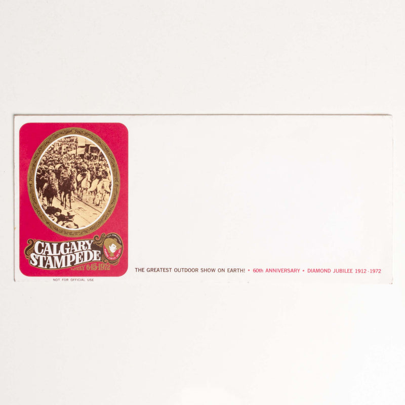 1972 Calgary Stampede Diamond Jubilee Envelope
