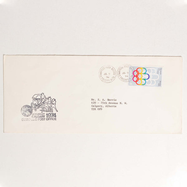 1974 Calgary Stampede Post Office Envelope