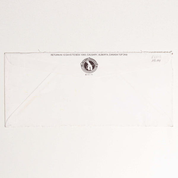 1977 Calgary Stampede Pow Wow Dancer Envelope