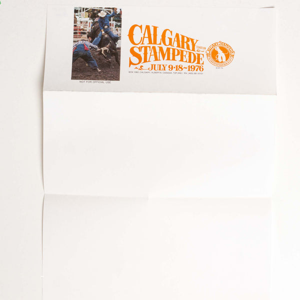 1976 Calgary Stampede Letterhead