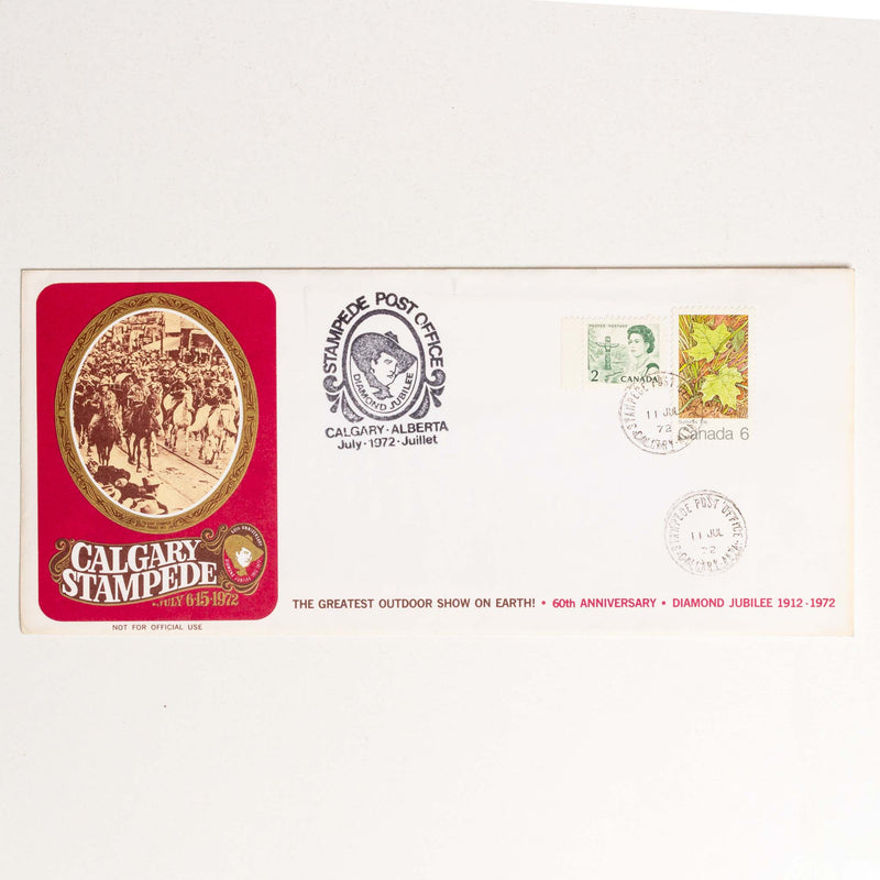 1972 Calgary Stampede Unaddressed Stamped Envelope and Letterhead