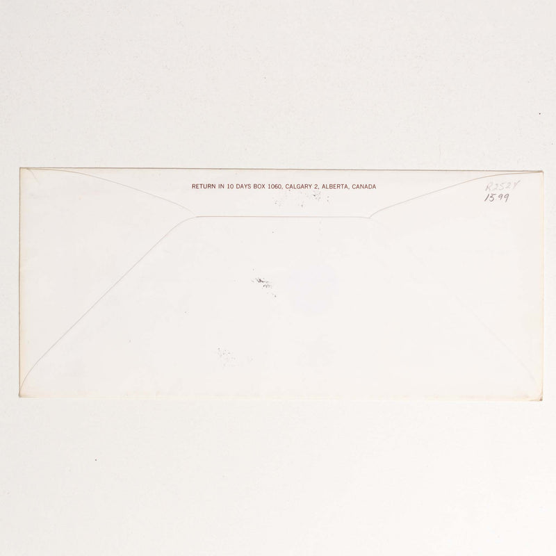 1972 Calgary Stampede Unaddressed Stamped Envelope and Letterhead