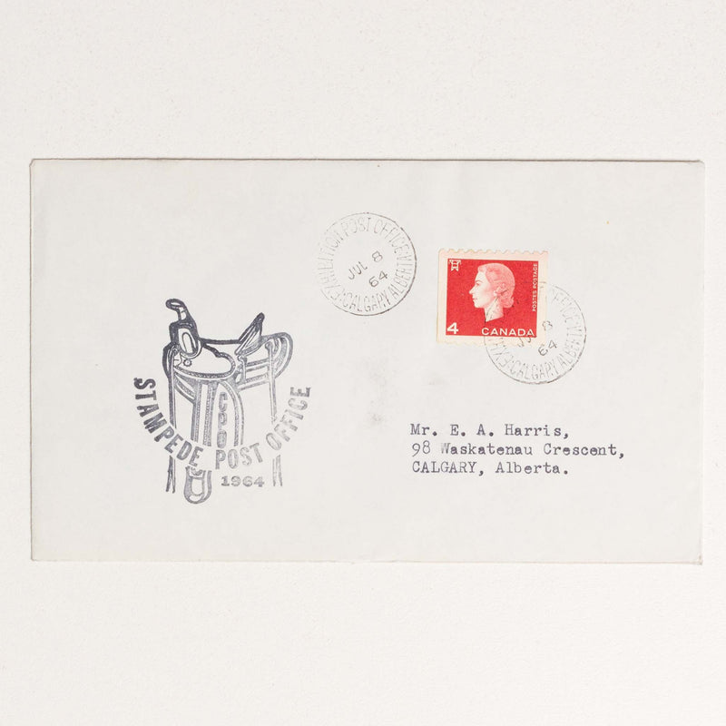 1964 Calgary Stampede Post Office Envelope