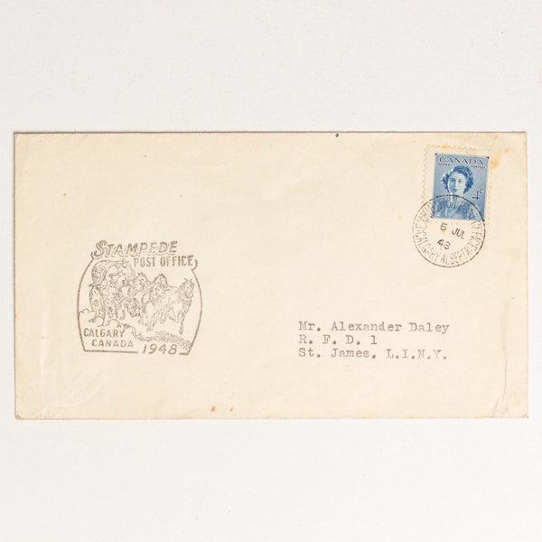 1948 Calgary Stampede Post Office Envelope