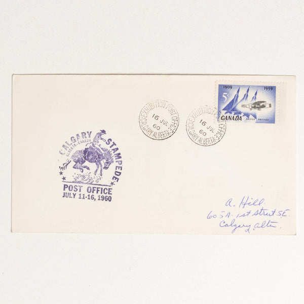 Calgary Stampede 1960 Post Office Envelope