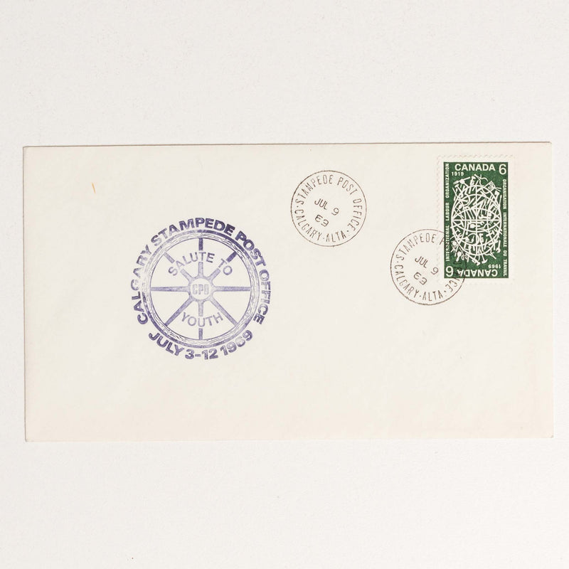 Calgary Stampede Envelope - 1969, Salute To Youth