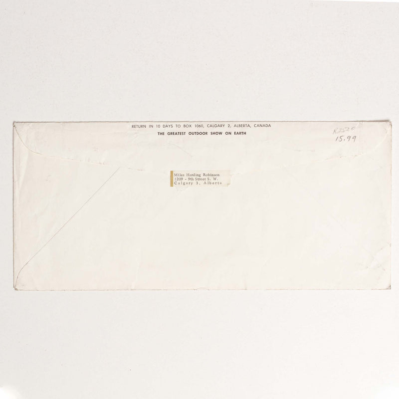 1970 Calgary Stampede "Salute to Construction" Envelope
