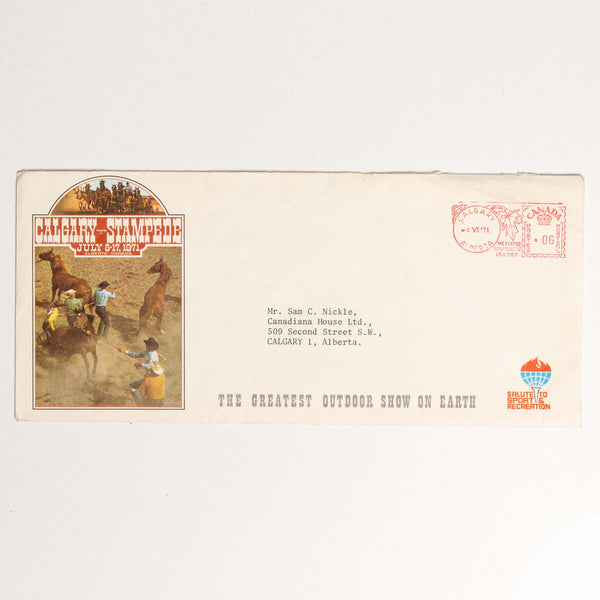 1971 Calgary Stampede"Salute to Sport" Envelope