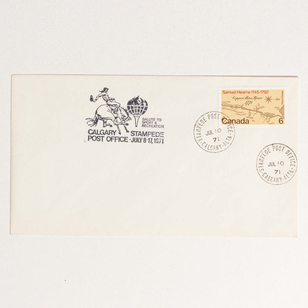 1971 Calgary Stampede Post Office Envelope