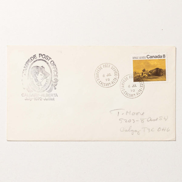 1972 Calgary Stampede Post Office Envelope