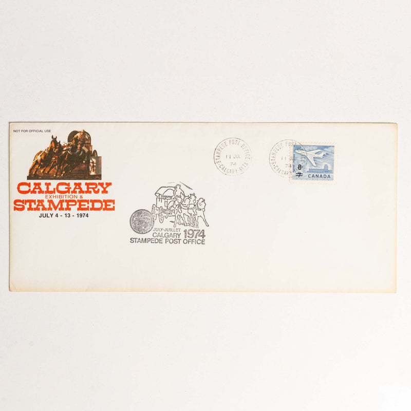 1974 Calgary Stampede Post Office Envelope