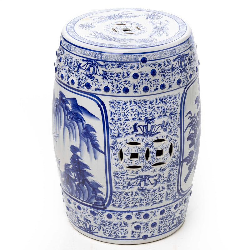 Chinese Porcelain Chinoiserie Garden Stool