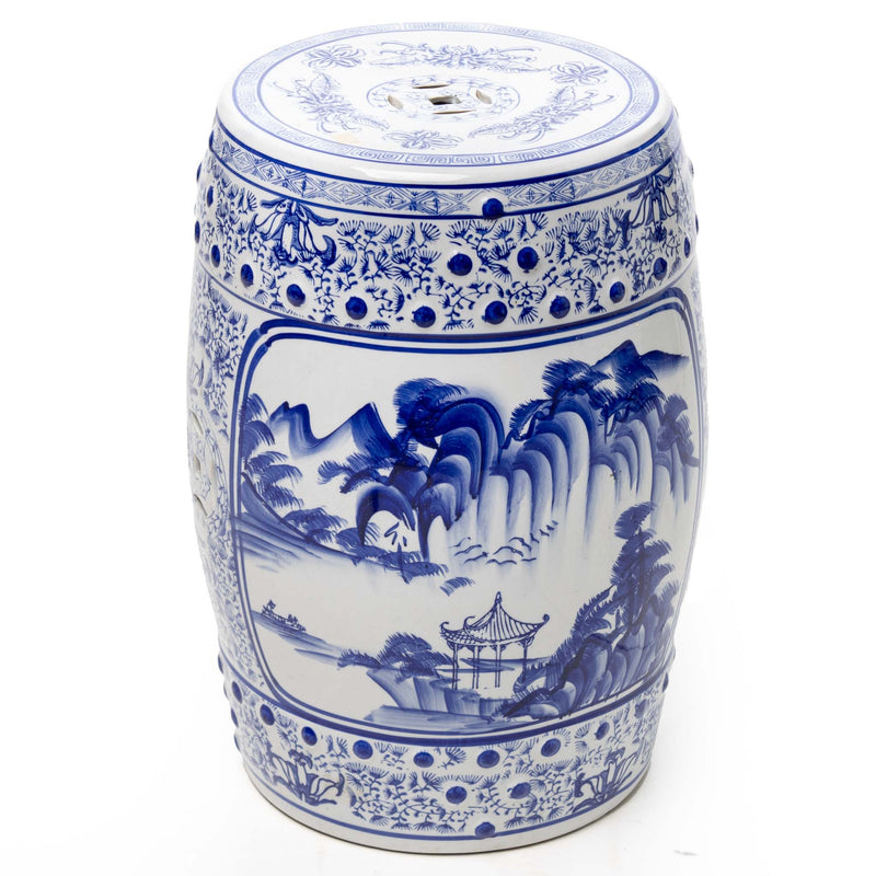 Chinese Porcelain Chinoiserie Garden Stool