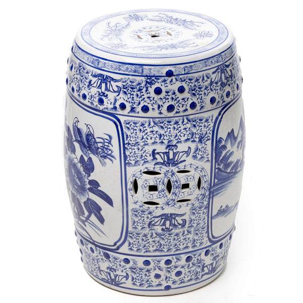 Chinese Porcelain Chinoiserie Garden Stool