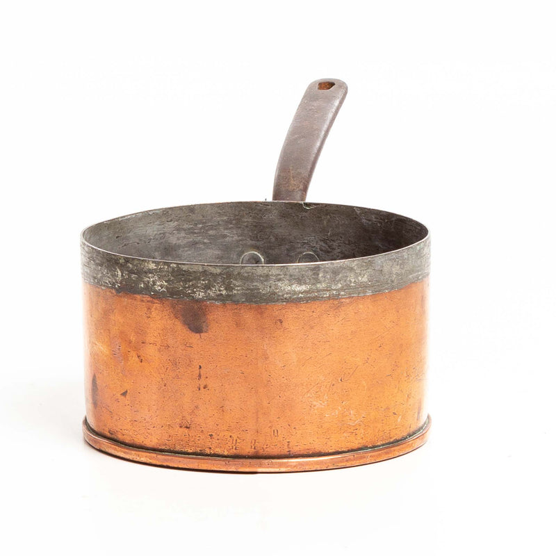 Copper Sauce Pan with Iron Handle