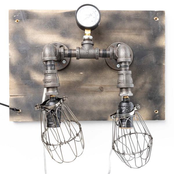 Double Gas Pipe Lamp