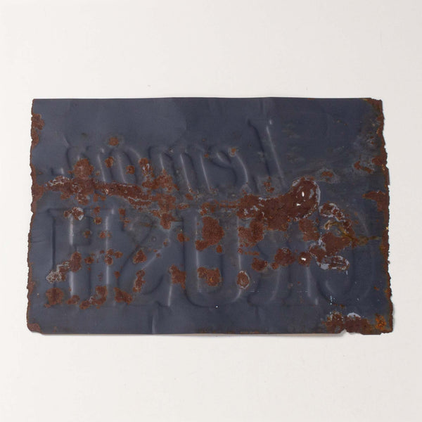 Drink Lemon Crush Tin Sign Blue