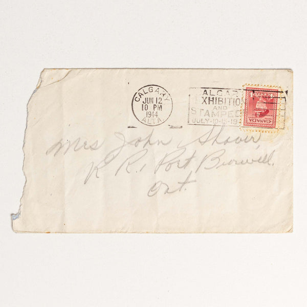 1944 Calgary Stampede Stamped Envelope