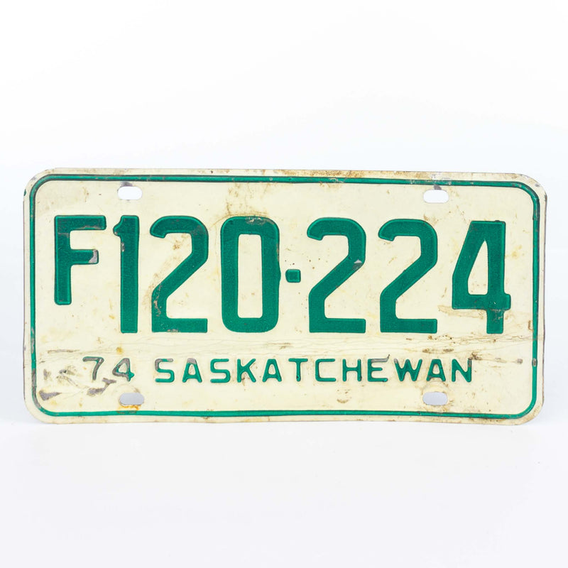 Saskatchewan 1974 Farm License Plates (Pair)