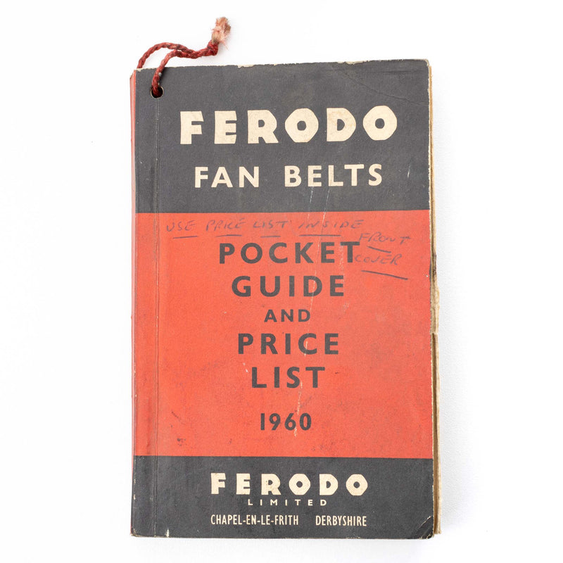 Feredo Fan Belts 1960 Pocket Guide & Price List Booklet