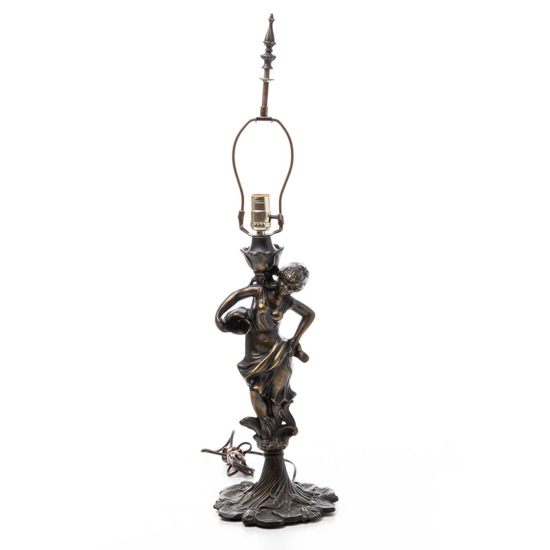 Figural Cast Metal Lamp