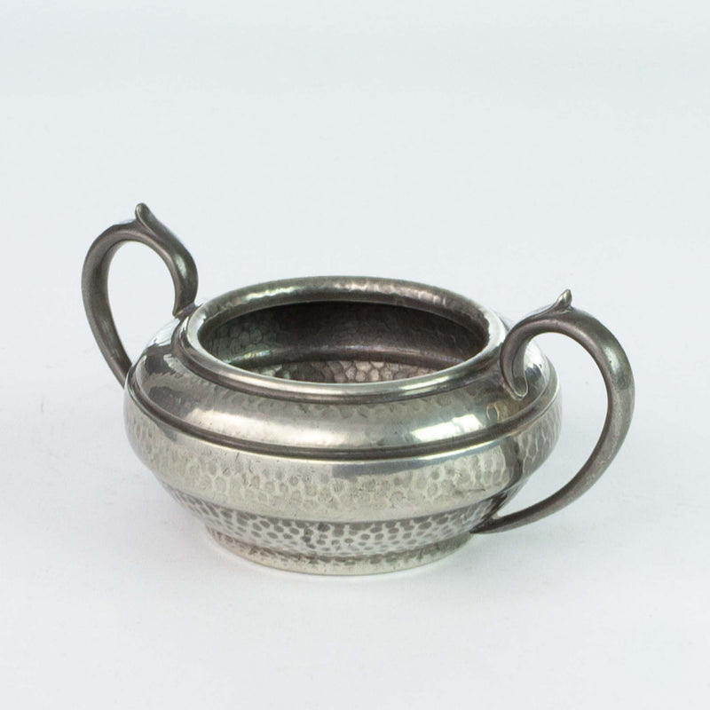 Pewter Tea Set with Tray (4-Piece)