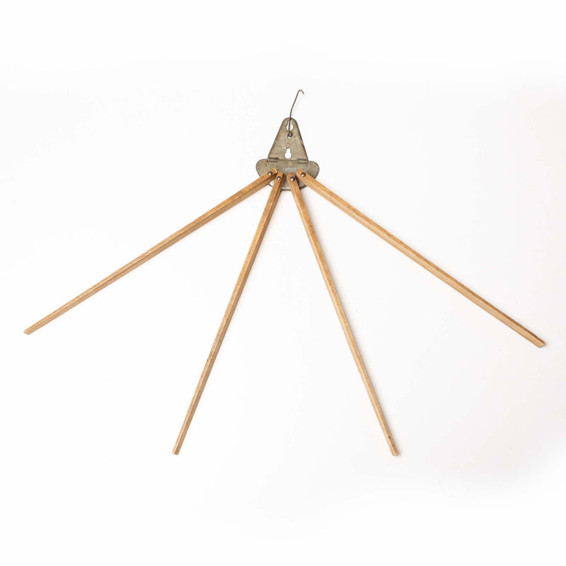 Wooden Four Arm Wall Mount Clothes Dryer