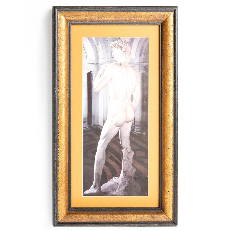 Framed Picture of Marble Statue (Back)