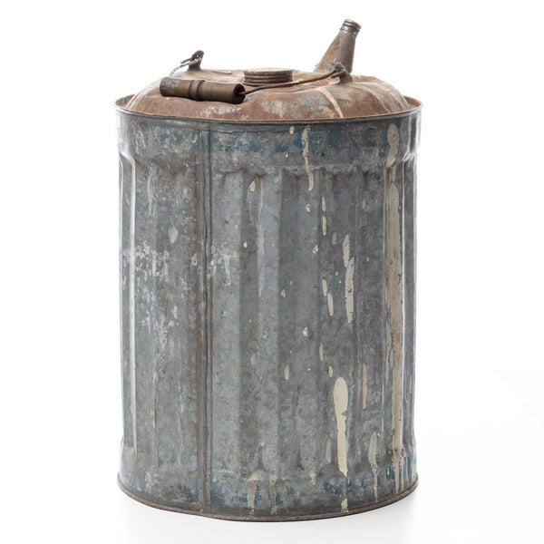 Galvanized Gas Can - Blue Stripe