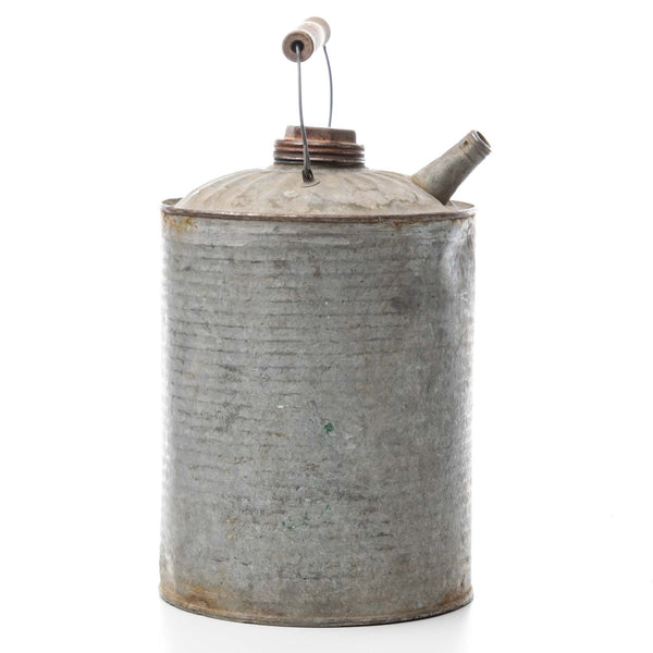 Galvanized Gas Can - Wood Handle
