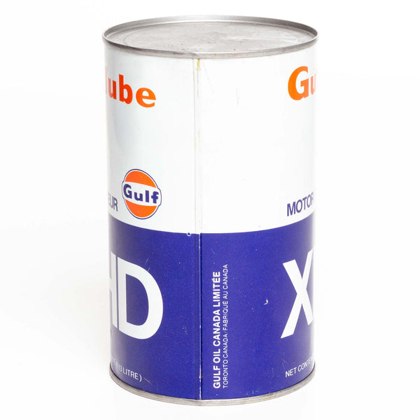 Gulf Lube XHD 1-Quart Metal Oil Can