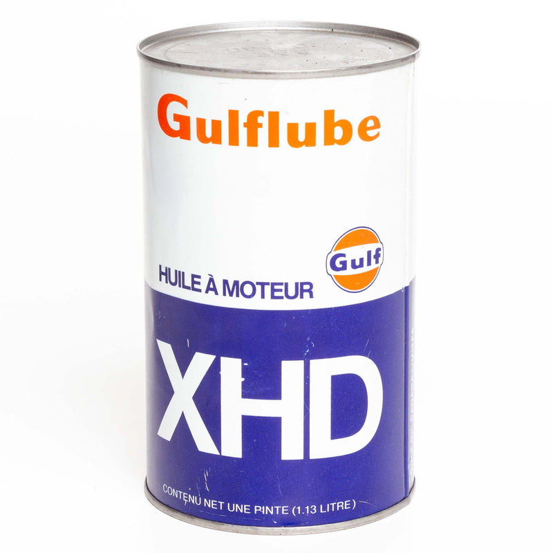 Gulf Lube XHD 1-Quart Metal Oil Can