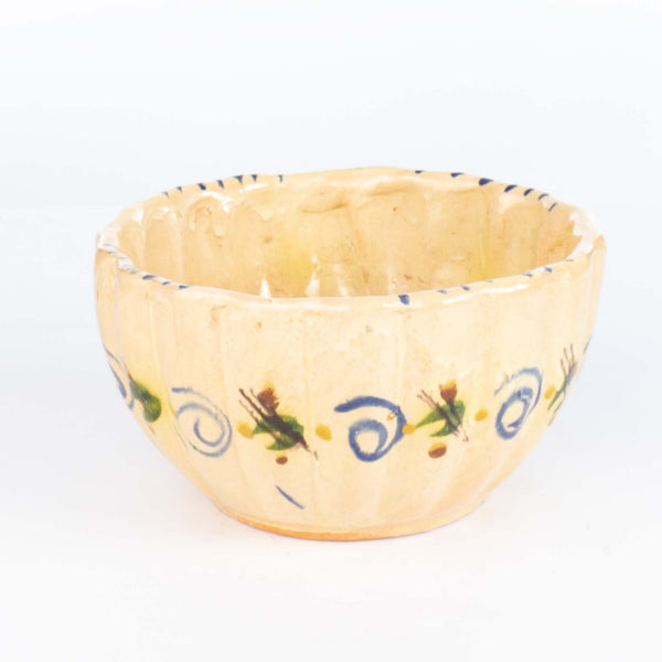 Hand Painted Mexican Pottery Bowl 7.5"