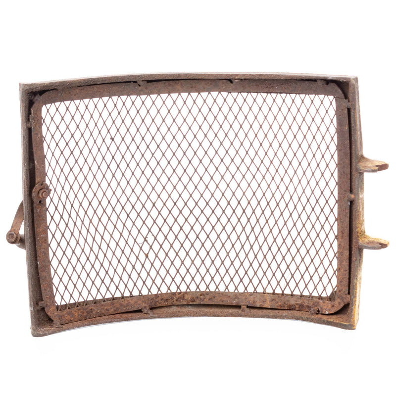 Curved Metal Stove Door with Mesh