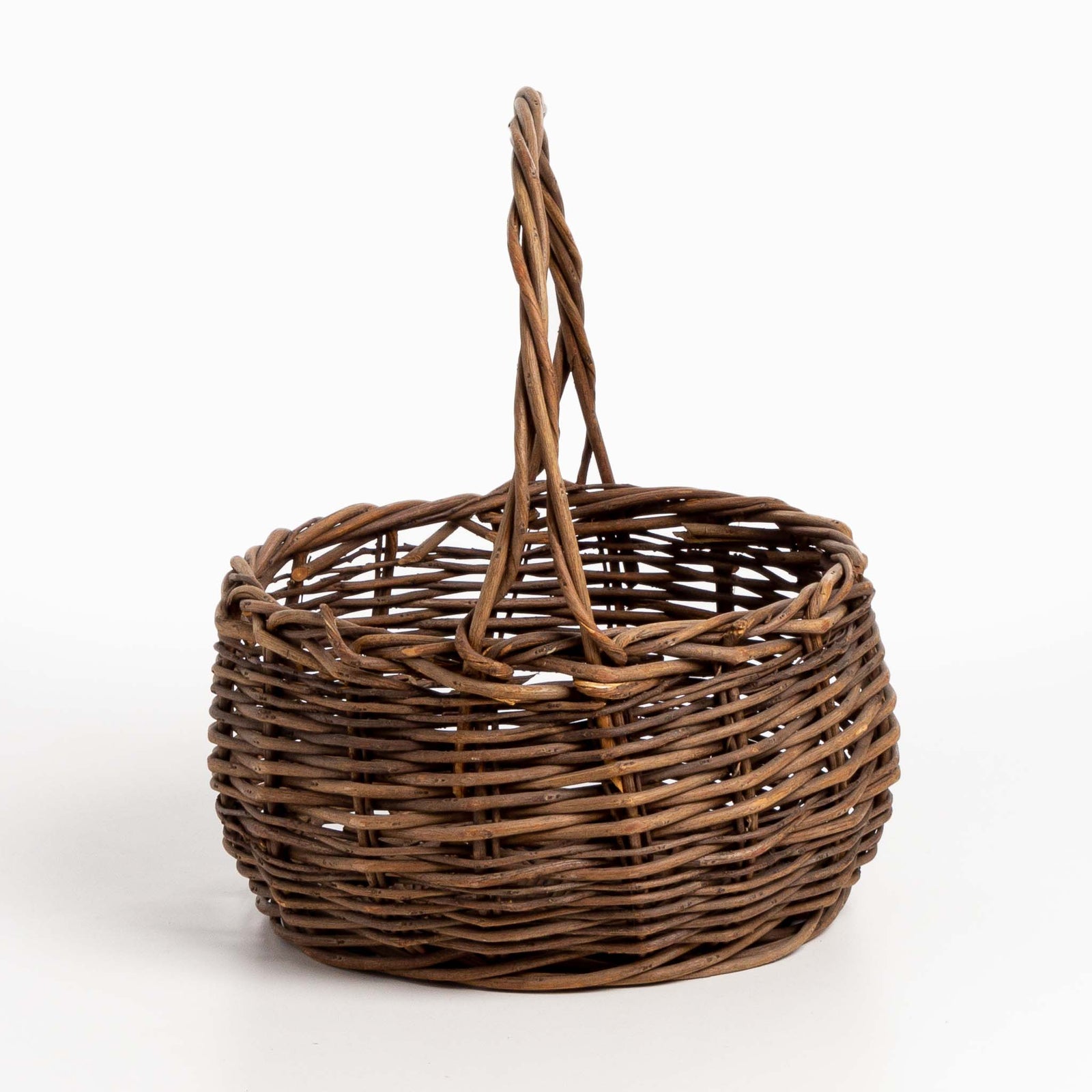 邦楽 Brown Basket large-brown-wicker-basket-with
