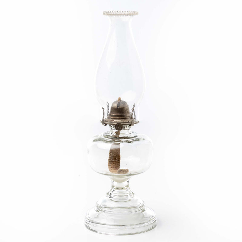 Large Glass Oil Lamp