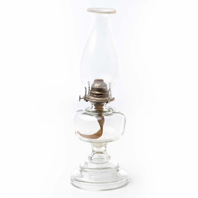 Large Glass Oil Lamp