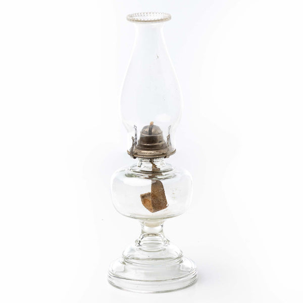 Large Glass Oil Lamp