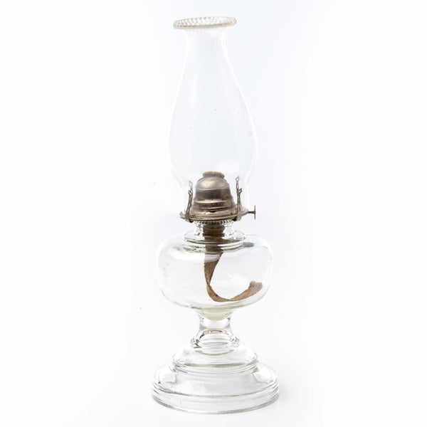 Large Glass Oil Lamp