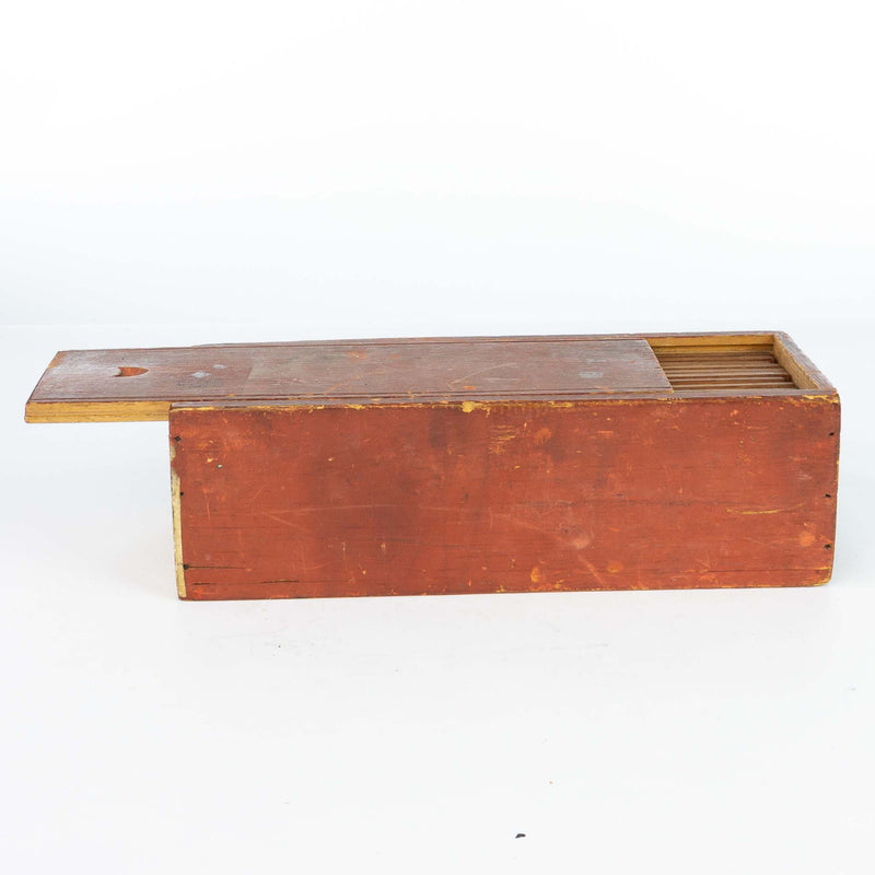 Lantern Slide Case and 12 Framed Glass Slides