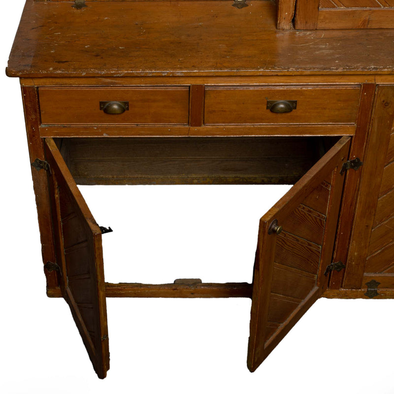 Pine Cupboard Brass Hardware C1890 (One Piece)