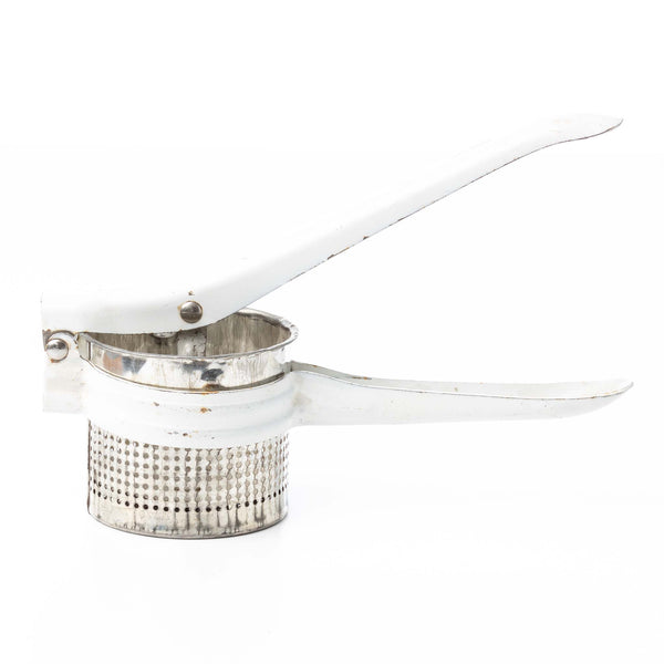 White Metal Potato Ricer