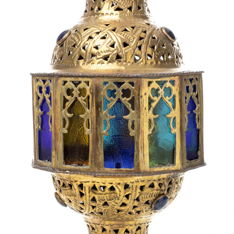Moroccan Brass Tealight Floor Hookah